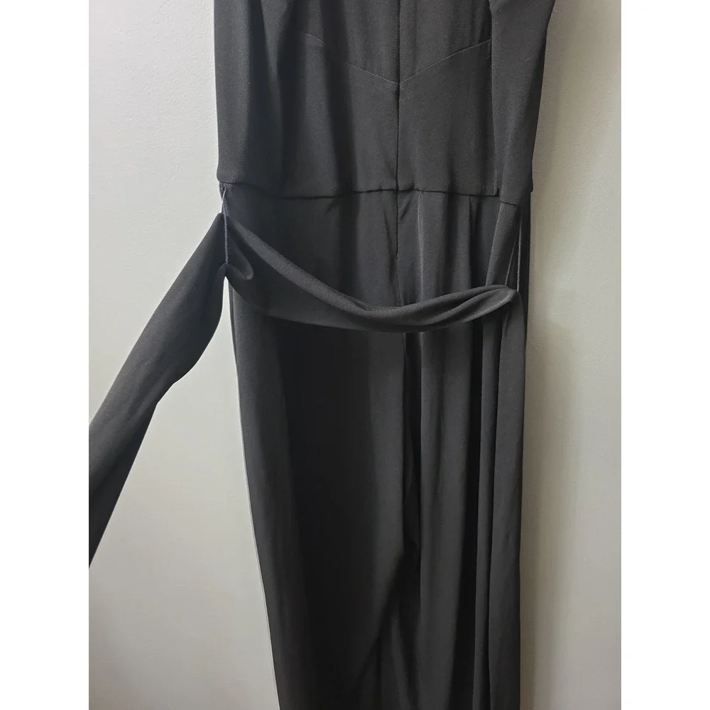 Michael Kors Jumpsuit Black Flare Leg Small Women's One Piece Cocktail Wedding